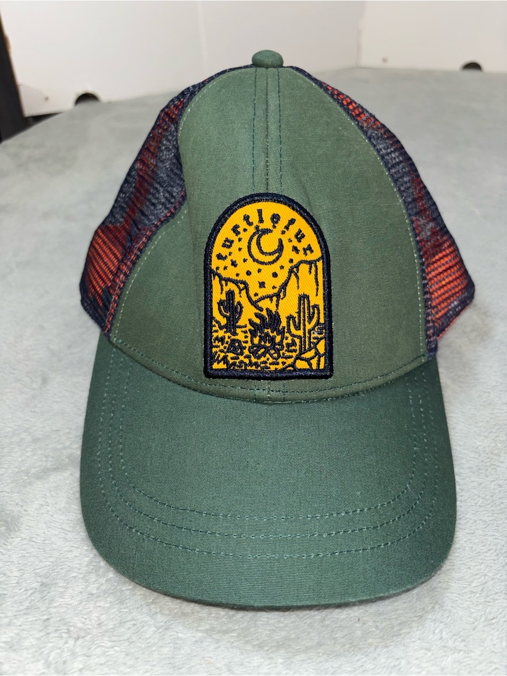 NWT Turtle Fur Desert Moon Trucker Hat Olive Green Adjustable